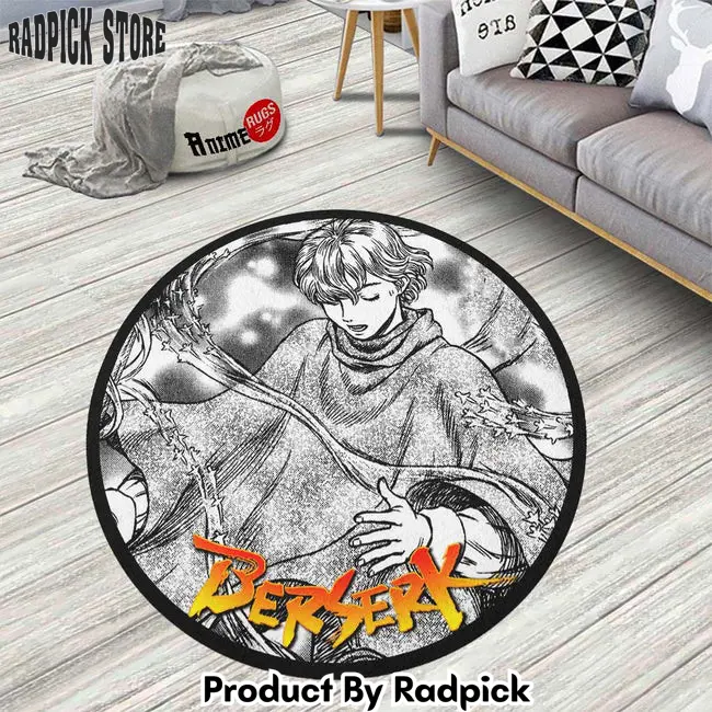 Serpico round rug custom berserk anime circle carpet  rp0000277